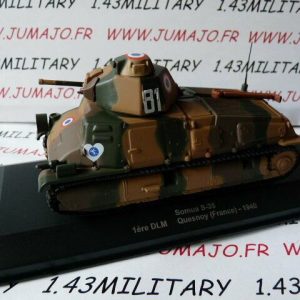 WW6 Eaglemoss 1/43 Blindés WW2 : Somua S-35 1ère DLM Quesnoy France 1940
