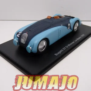 24H160 1/43 HACHETTE Japon 24 Heures Le Mans : Bugatti 57 G Winner 1937 Wimille Benoist