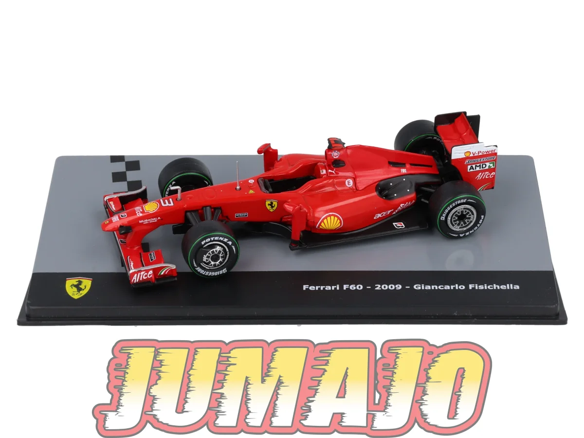 F1F43 Voiture 1/43 CENTAURIA Formule 1 FERRARI F60 2009 #3 G Fisichella – Image 3