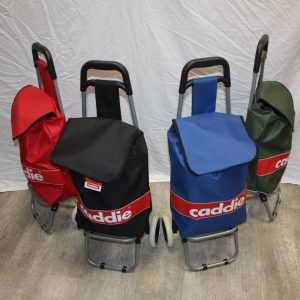 Chariot de course Caddie - Petit format pliable - Qualité à pas cher - 4 couleurs au Choix